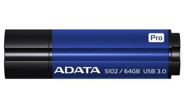 Mälupulk A-data Elite S102 Pro 64GB, USB 3.0, sinine цена и информация | Mälupulgad | kaup24.ee