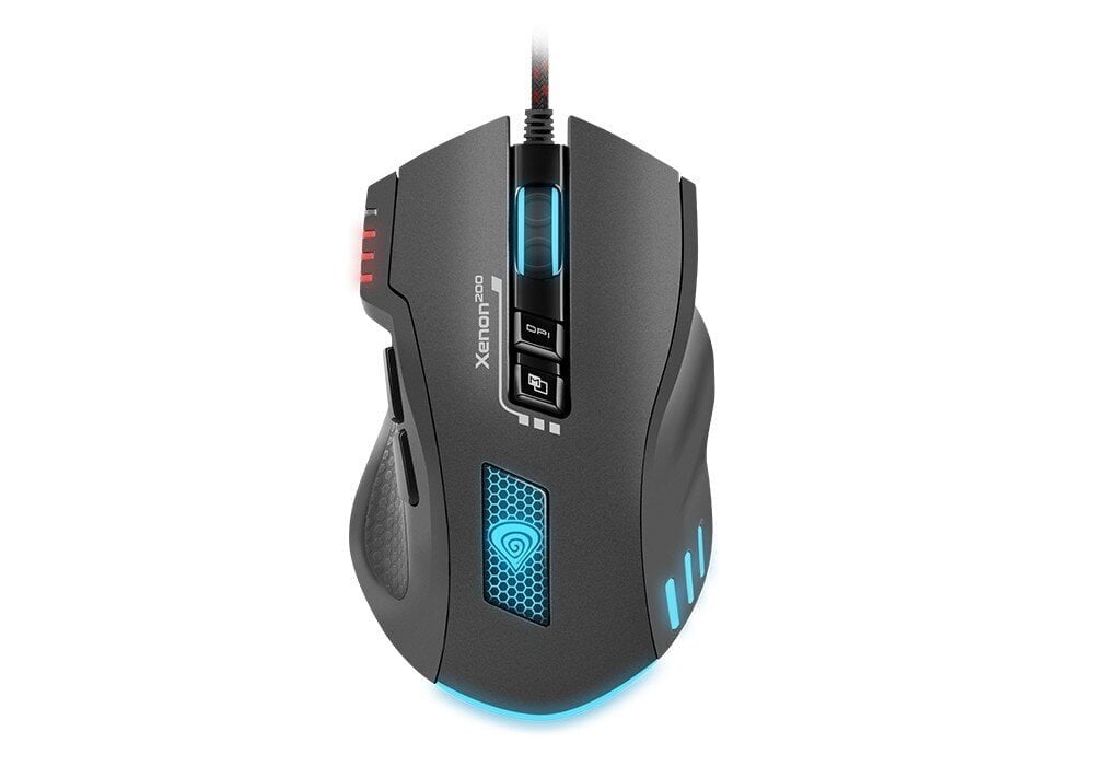 Genesis Xenon 200 NMG-0880 Optical Mouse, Wired, No, Gaming Mouse, Black цена и информация | Hiired | kaup24.ee