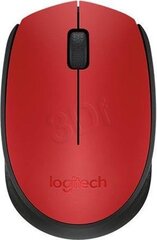 Logitech - M171 910-004641, punane цена и информация | Мыши | kaup24.ee