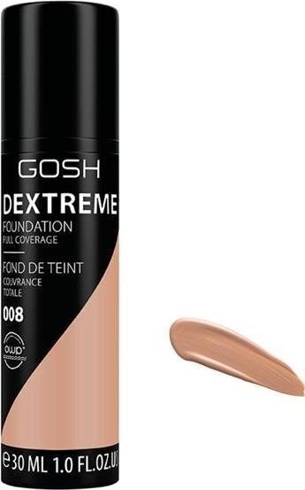 GOSH Dextreme Full Coverage jumestuskreem 30 ml, 008 Golden hind ja info | Jumestuskreemid, puudrid | kaup24.ee