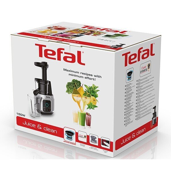 Aeglane mahlapress Tefal Juice N' Clean ZC420E38, must/roostevaba teras hind ja info | Mahlapressid | kaup24.ee