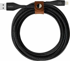 BELKIN DuraTek Plus Cable 3m Black цена и информация | Кабели для телефонов | kaup24.ee