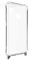 Evelatus iPhone 7/8 Silicone TPU Transparent with Necklace Strap Silver цена и информация | Чехлы для телефонов | kaup24.ee