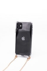 Evelatus iPhone 7/8 Silicone TPU Transparent with Necklace Strap Gold цена и информация | Чехлы для телефонов | kaup24.ee