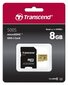 TRANSCEND GOLD 500S MICROSD W/ADP (V30) R95/W60 8GB hind ja info | Mobiiltelefonide mälukaardid | kaup24.ee