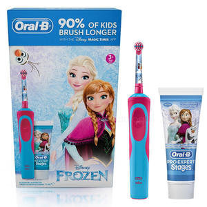 Elektriline hambahari ORAL-B Kids Frozen + hambapasta hind ja info | Elektrilised hambaharjad | kaup24.ee