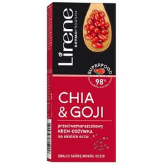 LIRENE Superfood taastav silmaümbruskreem Chia&Goji 15ml цена и информация | Сыворотки, кремы для век | kaup24.ee