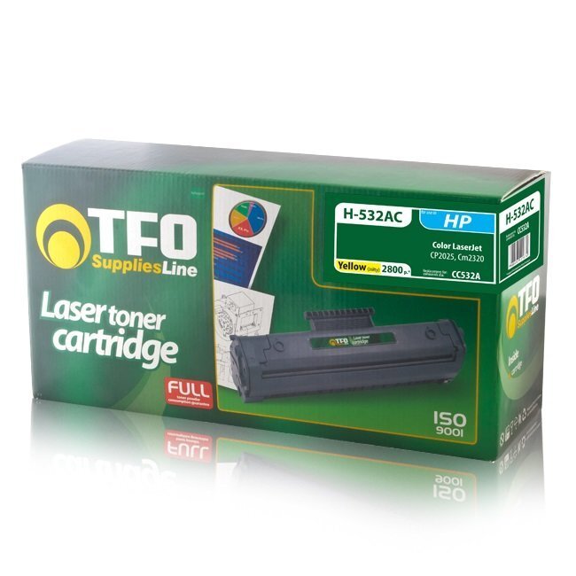 Tooner TFO sobib laserprinteritele, analoog Brother HP CC532A/Canon CRG-718 цена и информация | Laserprinteri toonerid | kaup24.ee