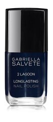 Gabriella Salvete Longlasting Enamel küünelakk 11 ml, 02 Lagoon hind ja info | Küünelakid, küünetugevdajad | kaup24.ee