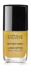 Gabriella Salvete Longlasting Enamel küünelakk 11 ml, 49 Funny Honey hind ja info | Küünelakid, küünetugevdajad | kaup24.ee