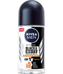Nivea Men Invisible For Black & White Ultimate Impact antiperspirant meestele 50 ml цена и информация | Дезодоранты | kaup24.ee