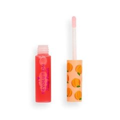 Масло для губ Makeup Revolution I♥Revolution Tasty Peach Lip Oil Peachy Keen, уход за губами, 6 мл цена и информация | Помады, бальзамы, блеск для губ | kaup24.ee