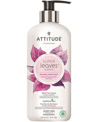 Attitude Super Leaves Hand Soap White Tea Leaves - Kätepesuseep valge tee ekstraktiga 473 ml цена и информация | Мыло | kaup24.ee