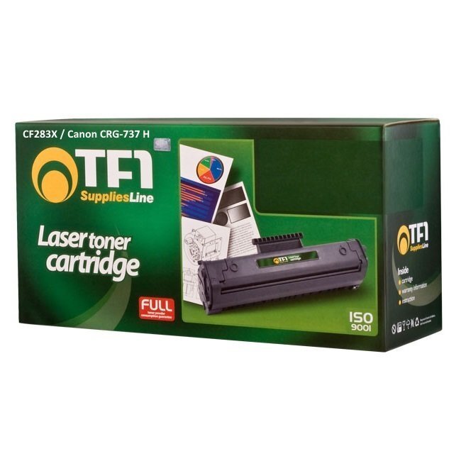 Tooner TFO sobib laserprinteritele, analoog Brother HP CF283X/Canon CRG-737 hind ja info | Laserprinteri toonerid | kaup24.ee