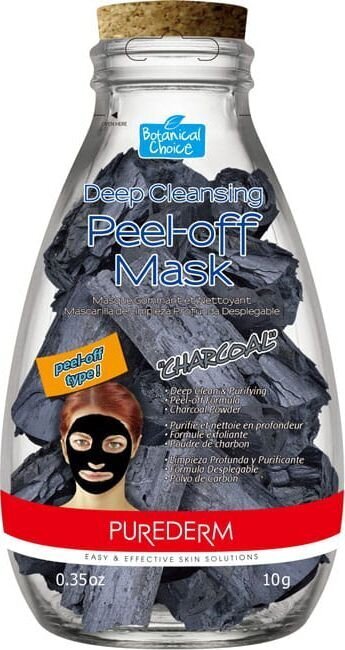 Purederm Botanical Choice Deep puhastav kooriv mask CHARCOAL 12 g цена и информация | Näomaskid, silmamaskid | kaup24.ee