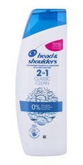 Head & Shoulders 2in1 Classic Clean šampoon 450 ml hind ja info | Šampoonid | kaup24.ee