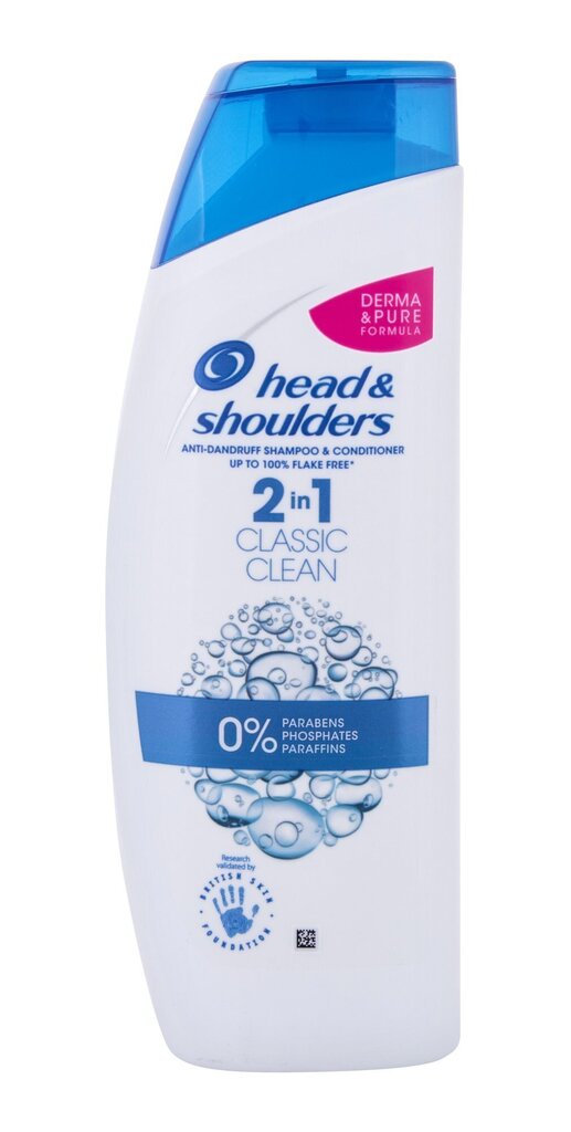 Head & Shoulders 2in1 Classic Clean šampoon 450 ml цена и информация | Šampoonid | kaup24.ee