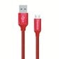 ColorWay USB Charging cable Red, 1 m цена и информация | Mobiiltelefonide kaablid | kaup24.ee