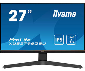 iiyama ProLite XUB2796QSU-B1 27" 2K Ultra HD Must цена и информация | Мониторы | kaup24.ee