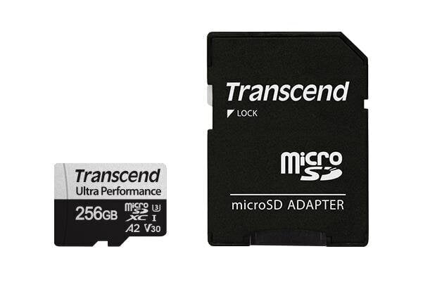 MEMORY MICRO SDXC 256GB W/A/UHS-I TS256GUSD340S TRANSCEND цена и информация | Mobiiltelefonide mälukaardid | kaup24.ee