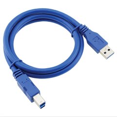 Кабель для принтера RoGer USB 3.0 A-plug AM-BM, 1.5 м, синий цена и информация | Кабели для телефонов | kaup24.ee