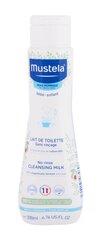 Mustela Bébé No Rinse Cleansing Milk ihupiim lastele 200 ml цена и информация | Косметика для мам и детей | kaup24.ee