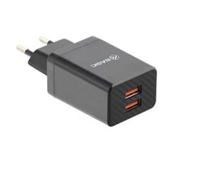 Tellur Basic Wall charger HC204 2xUSB, 2.4A, Black цена и информация | Зарядные устройства для телефонов | kaup24.ee