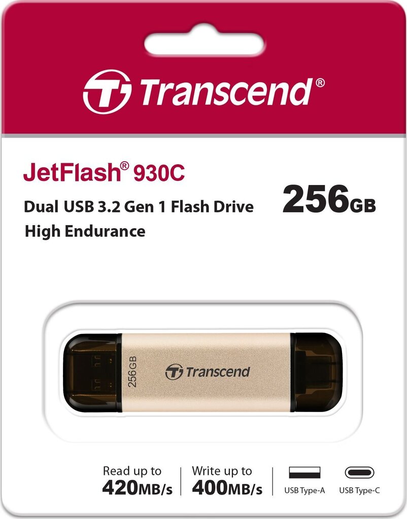 USB3 mälupulk 256GB/JF930C TS256GJF930C TRANSCEND hind ja info | Mälupulgad | kaup24.ee