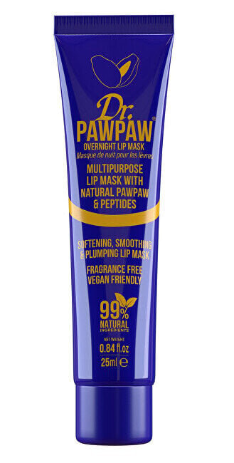 Dr. PAWPAW Overnight Lip Mask palsam 25 ml цена и информация | Huulepulgad, -läiked, -palsamid, vaseliin | kaup24.ee