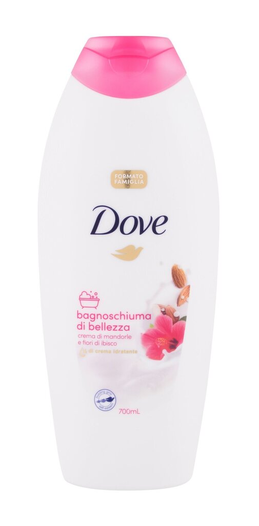 Dove Caring Bath Almond Cream With Hibiscus dušigeel 700 ml hind ja info | Dušigeelid, õlid | kaup24.ee