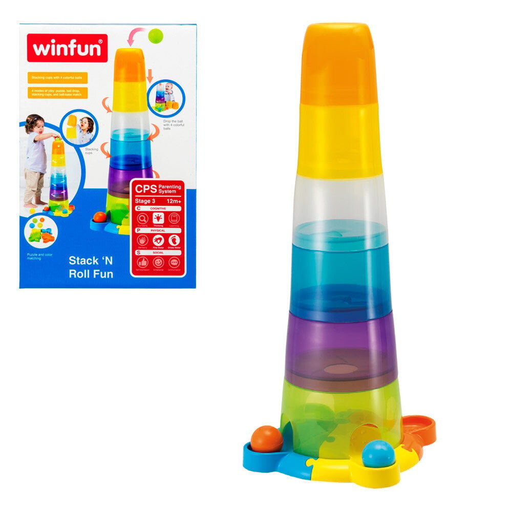 Püramiid palliga WinFun, 12m+ hind ja info | Imikute mänguasjad | kaup24.ee
