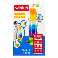 Пирамида с мячом WinFun, 12м+ цена и информация | Drewniana Wieża Piramida Kura Nakładanie Kolorowych Kwadratów LD-15 15276 | kaup24.ee