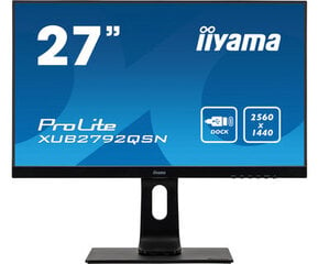 27 WQHD IPS monitor iiyama ProLite XUB2792QSN-B1 цена и информация | Мониторы | kaup24.ee