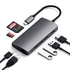 Адаптер USB-C Multi-Port 4K Gigabit Ethernet Satechi цена и информация | Адаптер Aten Video Splitter 2 port 450MHz | kaup24.ee