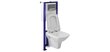 WC komplekt Cersanit Trevi: WC süvistatav raam + WC-pott + nupp + aeglaselt sulguv kaas цена и информация | WС-potid | kaup24.ee
