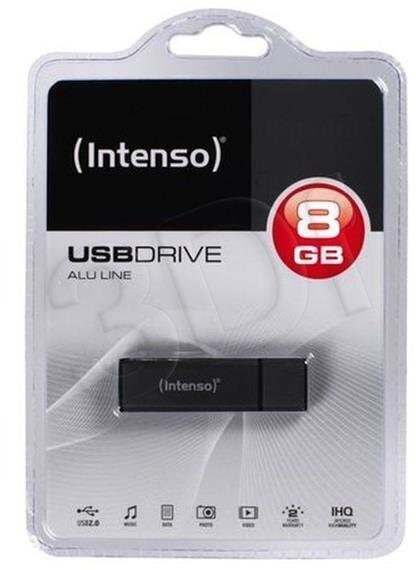 Mälupulk Intenso 8GB Alu USB 2.0 Anthracite цена и информация | Mälupulgad | kaup24.ee