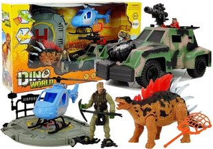 Набор фигурок Dino World Lean Toys цена и информация | Развивающий мелкую моторику - кинетический песок KeyCraft NV215 (80 г) детям от 3+ лет, бежевый | kaup24.ee