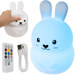 LED öölamp lastele, Rabbit RGB + kaugjuhtimispult цена и информация | Детские светильники | kaup24.ee