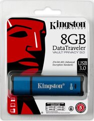 MEMORY DRIVE FLASH USB3 8GB/DTVP30/8GB KINGSTON hind ja info | Mälupulgad | kaup24.ee