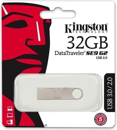 MEMORY DRIVE FLASH USB3 32 GB/DTSE9G2/32 GB KINGSTON цена и информация | Mälupulgad | kaup24.ee