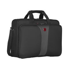 Сумка для компьютера Wenger Legacy 16 " с двойной ластовицей, черный / серый (R) 600648 цена и информация | Рюкзаки, сумки, чехлы для компьютеров | kaup24.ee