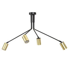 Emibig подвесной светильник Verno 4 Black цена и информация | Потолочный светильник, 38 x 38 x 24 см | kaup24.ee