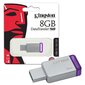 Mälupulk Kingston DataTraveler 50 8GB, USB 3.1 hind ja info | Mälupulgad | kaup24.ee