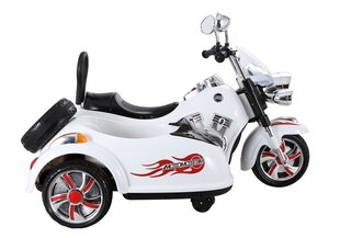 Детский электрический мотоцикл, белый цена и информация | Электромобили для детей | kaup24.ee