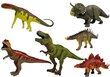 Stegosauruse ja teiste dinosauruste kujukeste komplekt, 6 tk. цена и информация | Poiste mänguasjad | kaup24.ee