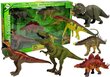 Stegosauruse ja teiste dinosauruste kujukeste komplekt, 6 tk. цена и информация | Poiste mänguasjad | kaup24.ee