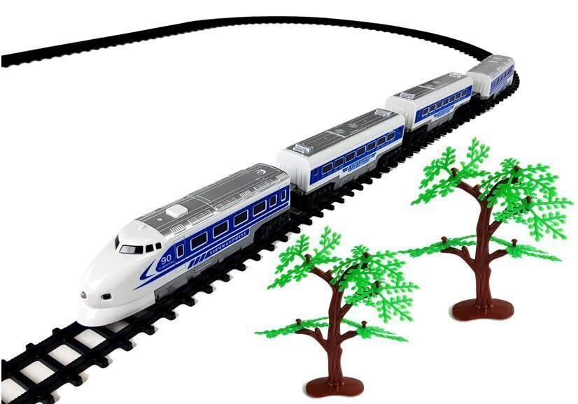 Rong rööbastega „Express Train“, tulede ja helidega hind ja info | Poiste mänguasjad | kaup24.ee