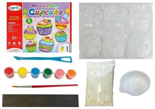 Loominguline komplekt kipsmagnetite valmistamiseks "Cupcake" hind ja info | Arendavad mänguasjad | kaup24.ee
