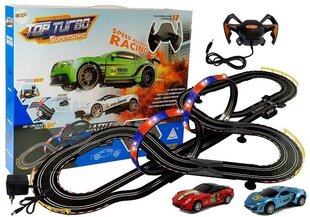Võistlusrada autode ja 2 puldiga "Top Turbo", 1:43 cm, 760 cm hind ja info | Poiste mänguasjad | kaup24.ee
