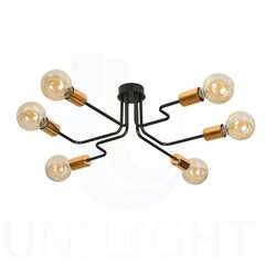 Emibig потолочный светильник Harmony 6 Black-Copper цена и информация | Потолочные светильники | kaup24.ee